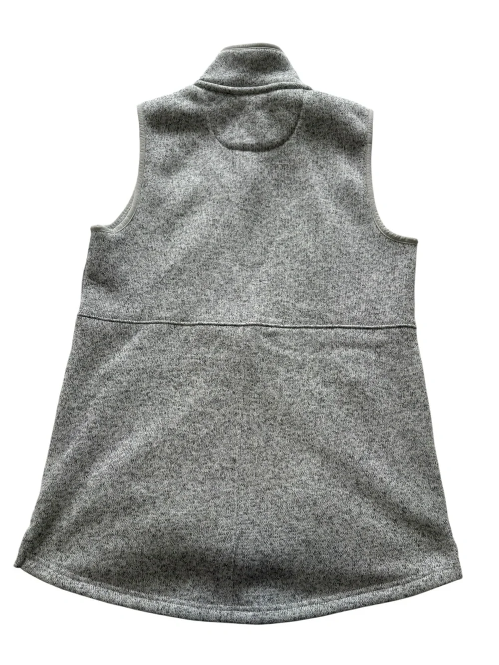 L.L.Bean Gray Sweater Fleece Zip Vest Size Small